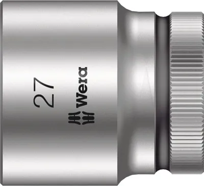 Produktbild von Wera 05003615001, Buchse, 1/2", Metrisch, 1 Kopf/Köpfe, 27 mm, Chrom-Vanadium-Stahl