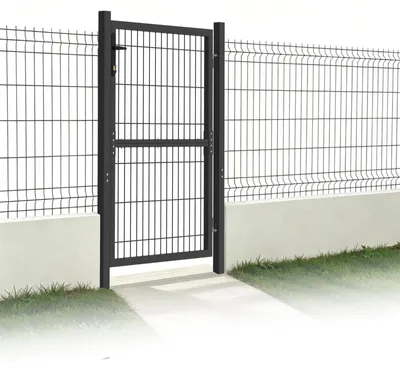 Immagine prodotto di Cancello da giardino - 125 x 100 cm - Acciaio zincato - Antracite