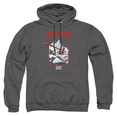 Image de Vendredi 13 - Sweat à capuche pour hommes/femmes, modèle unie, référence TV40541 (taille XXL), couleur anthracite