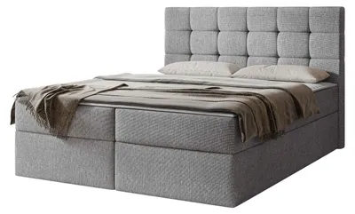 Produktbild von MIRJAN24 Boxspringbett Luanda, Doppelbett mit zwei Bettkästen und Matratze, Ehebett (Farbe: Muna 08, Größe: 180x200 cm)