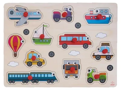 Produktbild von puzzlespiel Voertuig junior 30 cm Holz 12-teilig