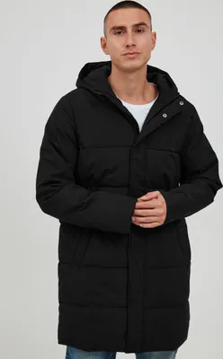 Produktbild von 11 Project PRGiacobbe Herren Steppjacke Parka Winterjacke Lang gefüttert mit hochschließendem Kragen Regular fit