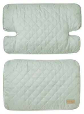 Produktbild von roba Sitzverkleinerer 2-teilig 'roba Style' - Zubehör für Hochstuhl 'Nature Up' - Sitzkissen abwischbar & gepolstert - Ab 6 Monaten - Frosty green