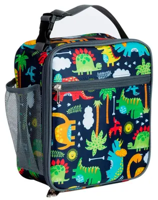 Produktbild von Lunchtasche – Isolierte Lunchtasche für Kinder, weiche Mini-Kühltasche, wiederverwendbare Thermotasche für Schule, Arbeit und Picknick, Schwarzer Dinosaurier