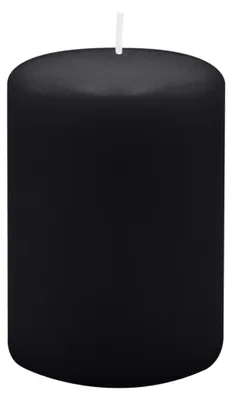Produktbild von Stumpenkerzen 80 x Ø 100 mm, Schwarz, 4 Stück