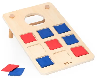 Zdjęcie produktu dla Viga Gra Zręcznościowa 2w1 Kółko i Krzyżyk + Cornhole - Rzut Do celu