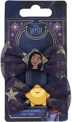 Zdjęcie produktu dla Zestaw spinek do włosów Disney Wish Sparkling Bows 2 szt