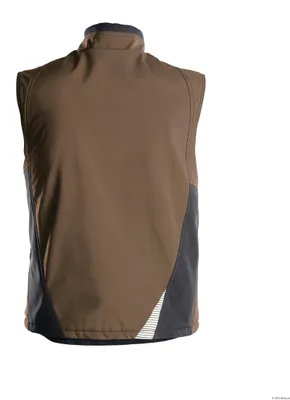 Produktbild von DASSY Softshellweste FUSION Arbeitsweste Gr. 2XL braun/anthrazit