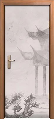 Produktbild von Türposter 80x200 cm Türaufkleber Türtapete Türfolie Klebefolie Wohnkultur Japanische Malerei