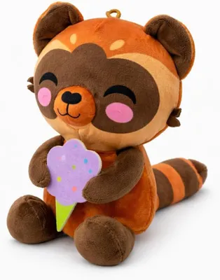 Produktbild von Waschbär Kuscheltier 18 cm Braunes Plüschtier Stofftier mit Geschenk Niedlicher Waschbär Geschenk für Kinder