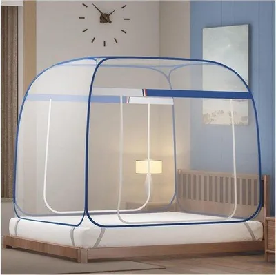 Productafbeelding van Muggennet Bed - Klamboe Tent - Insecten Buiten - Installatie Vrij - 1.2x2m - D