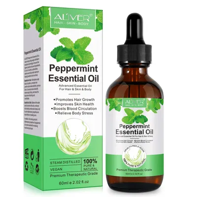 Produktbild von Aliver Pfefferminzöl für Haare und Haut – 60 ml
