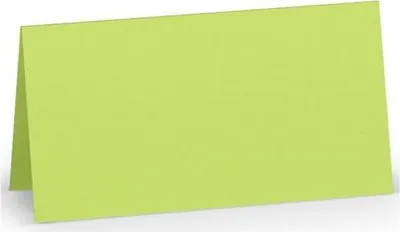 Produktbild von Tischkarte Paperado - 10 x 10 cm, 220 g/qm, maigrün gerippt, 100 St.
