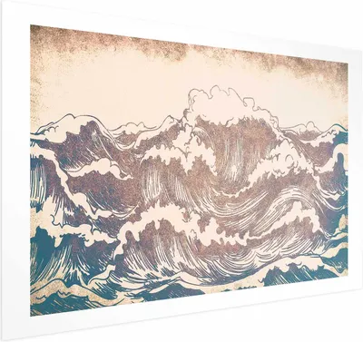 Produktbild von Posterpapier Poster - Giant Waves 42x29.7 cm Muster c-C-10115-ao-a