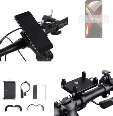 Produktbild von K-S-Trade Handyhalterung für das Fahrrad kompatibel mit UMIDIGI A13 Pro Max 5G Halter Lenkstange Fahrradhalterung Motorrad Bike Mount Befestigung
