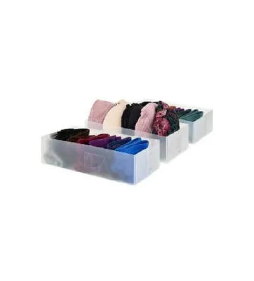 Image de Compactor Organisation de l'armoire - Organisateur de tiroirs 8x30x16 cm, 3 pcs RAN6320