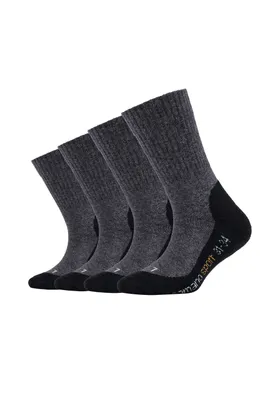 Produktbild von Camano Sportsocken Pro Tex Function Pro-Tex Funktion, 4er Pack Bund ohne Gummidruck grau 35-38