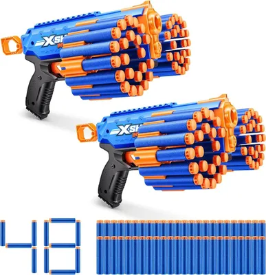 Produktbild von ZURU 36652; 36899 - X-Shot Insanity Manic Blaster mit 24 Darts - 2er Set