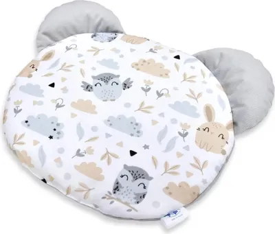 Obrázek produktu pro Pepi Cuddly Cushion - Medvídek Polštářek - 50×50 cm - Dětský polštářek Dekorační polštářek do dětského/kojíčku Plyšový medvídek Plyšová hračka - Lesní přátelé se sametem