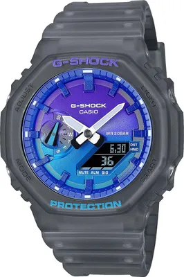 Produktbild von CASIO G-SHOCK Herrenuhr, grau, Casio-GA-2100FLS-8A2ER