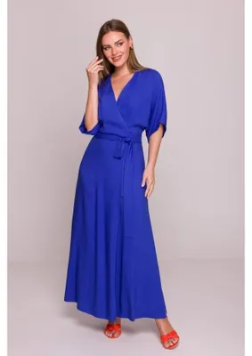 Immagine prodotto di Stylove Maxi abito donna Annita S406 blu cielo M