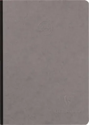 Produktbild von Clairefontaine 5x Notizbuch AgeBag A5 Leinen dot-Lineatur 96 Blatt Grau 795435C