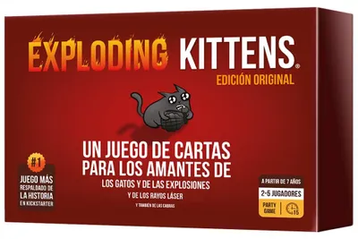 Produktbild von Asmodee Exploding Kittens EKIEK01ES, Kartenspiel, Party, 7 Jahr(e), 15 min