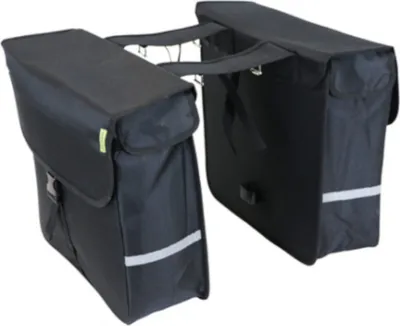Produktbild von Dresco Luxe Shopper Doppelte Fahrradtasche 40 Liter Nylon Schwarz