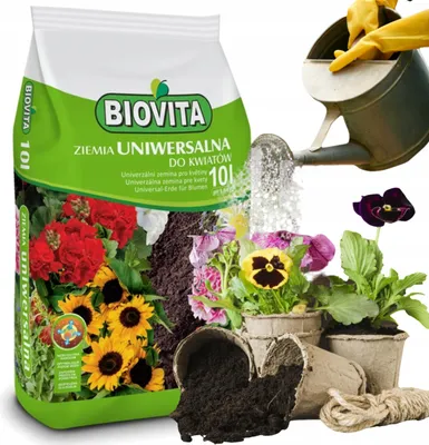 Produktbild von Biovita Universal Blumenerde 10 Liter Mit Dünger