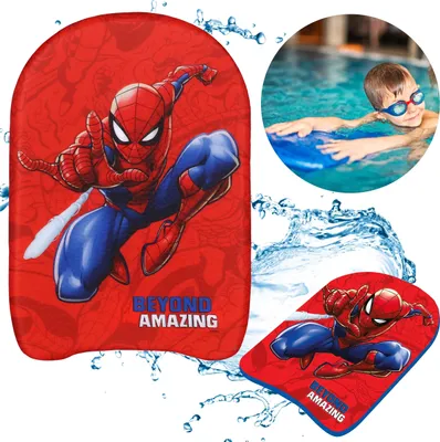 Produktbild von MARVEL Spider-Man Schwimmbrett, leicht und sicher, zum Schwimmenlernen für Kinder, 44x30x4 cm
