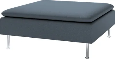 Produktbild von Dekoria Bezug für Söderhamn Fußhocker, Dunkelblau, 93 x 93 x 40
