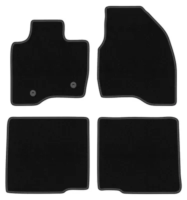 Obrázek produktu pro Velurové autokoberce pro: Ford Explorer MK5 2010-2019 (SUV) – sada 4 ks, černé, na míru – Wielganizator BASIC