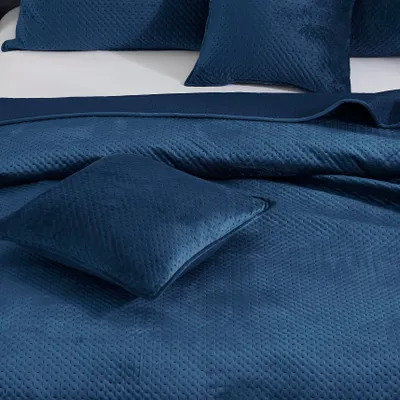 Zdjęcie produktu dla Poszewka Ozdobna Na Poduszkę Welurowa Dekoracyjna 50X70Cm Granat