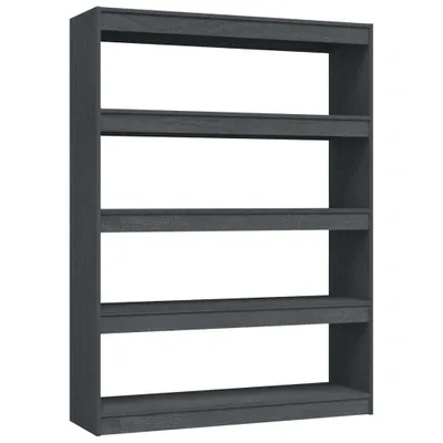Immagine prodotto di Libreria/divisorio grigio 100x30x135,5 cm in legno di pino massiccio