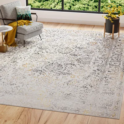 Obrázok produktu pre Tapiso koberec GOLDEN Moderný krátky vlas Béžová Zlatá ÖKOTEX 200 x 300 cm