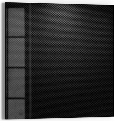 Produktbild von DEQORI Magnettafel Glas 50x50 cm 'Kohlenstofffasern' beschreibbar Whiteboard