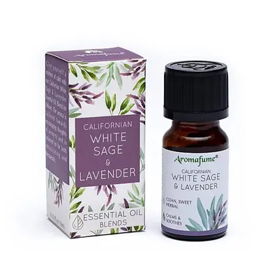Produktbild von Ätherische Ölmischung aus weißem Salbei und Lavendel, Aromafume – 10 ml, Packung mit 3 Stück