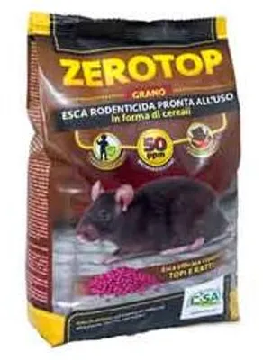 Immagine prodotto di esca topicida in grano 'zerotop' 1,5 kg