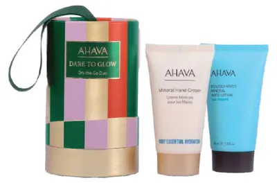 Image de Coffret Ahava : Crème hydratante pour les mains, 40 ml, et lotion hydratante pour le corps, 40 ml