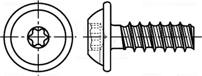 Produktbild von 100x Schraube für Kuntoff Kopf: Kugelkopf 4x16 3184835 Schrauben Torx® PLUS
