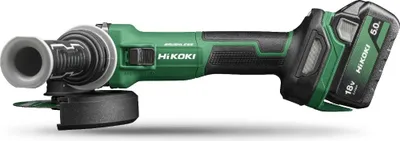 Image de Meuleuse Ø125mm 18V – 5Ah - HIKOKI- Brushless avec interrupteur autobloquant - 2 batteries 5.0Ah - G1813DVEWQZ