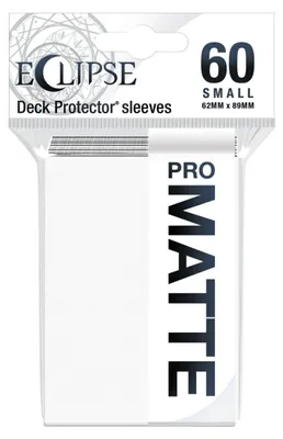 Produktbild von Ultra Pro Eclipse Matte Small Deck Protector Sleeves 60ct Arctic White