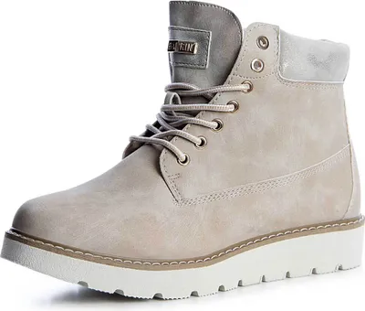 Produktbild von topschuhe24 1257 Damen Worker Boots Stiefeletten Platau Derby, Farbe:Beige, Größe:36 EU