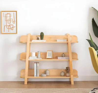 Immagine prodotto di Libreria compatta di design per il soggiorno, scaffale per l'archiviazione, mobili in legno