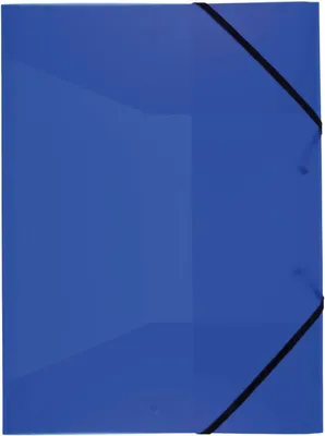 Image de IDENA Chemise à élastique / DIN A4 / Couleur : bleu translucide