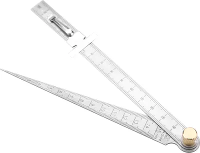 Obrázek produktu pro Nerezová ocel Svařovací kužel Feeler Gauge Ruler Hole Inspection Tool 1-15mm