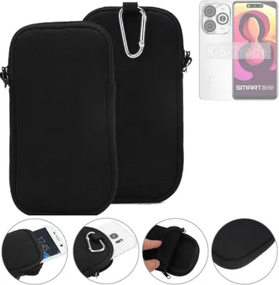 Produktbild von K-S-Trade Neopren-Hülle Handyhülle kompatibel mit Infinix Smart 8 HD Schutzhülle Neoprenhülle Sleeve Schutz-Hülle Gürtel Tasche Case Holster