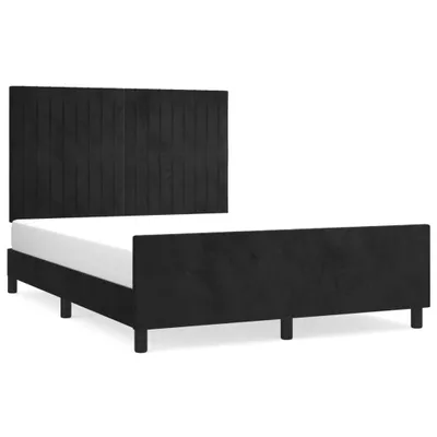 Immagine prodotto di vidaXL Struttura letto senza materasso nero 140x200 cm in velluto