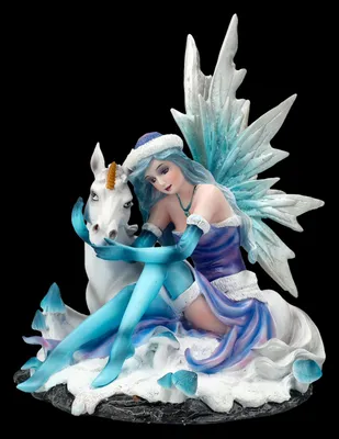 Produktbild von Elfen Figur - Mia mit Einhorn - Schneeelfe