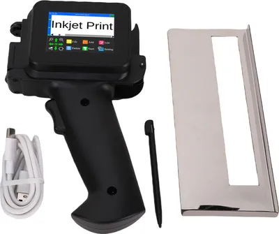 Obrázok produktu pre Ručná atramentová tlačiareň, prenosná, mini, rýchloschnúca, 12,7 mm, na text, čiarový kód, QR kód, počítadlo, číslo šarže, kódovanie dátumu